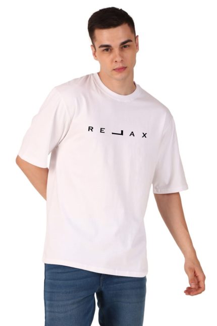 Cotton Men’s Oversized Relax Printed T-shirt