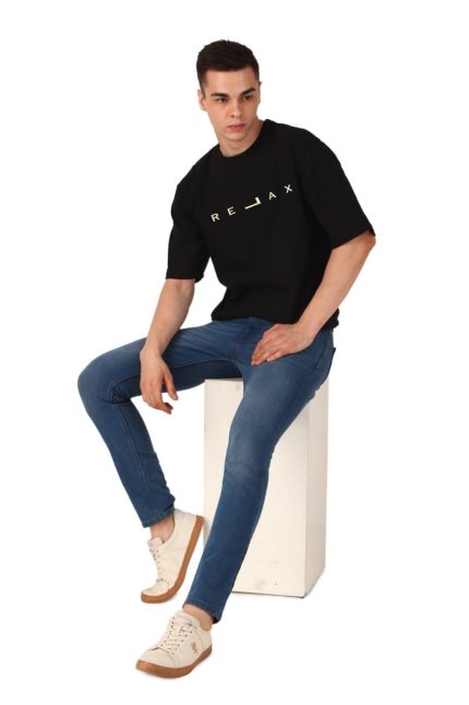 Cotton Men’s Oversized Relax Printed T-shirt