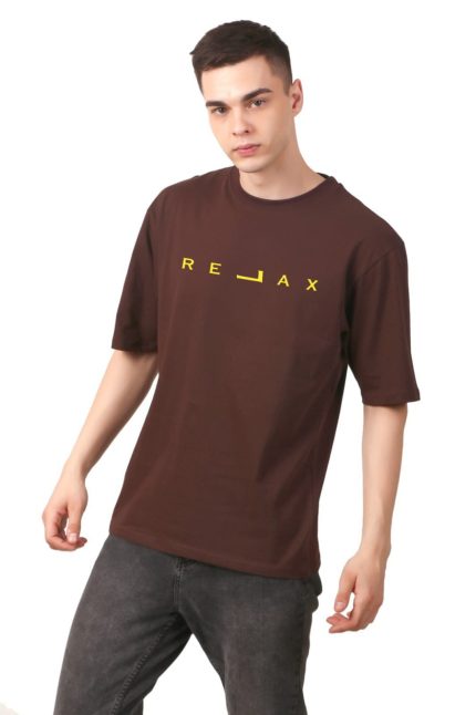 Cotton Men’s Oversized Relax Printed T-shirt