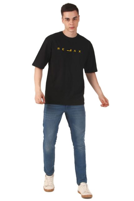 Cotton Men’s Oversized Relax Printed T-shirt
