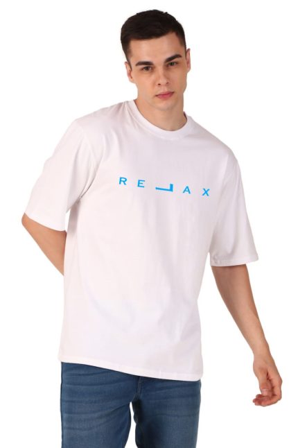 Cotton Men’s Oversized Relax Printed T-shirt