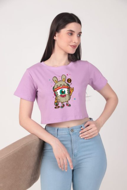 Cotton Printed Crop Top