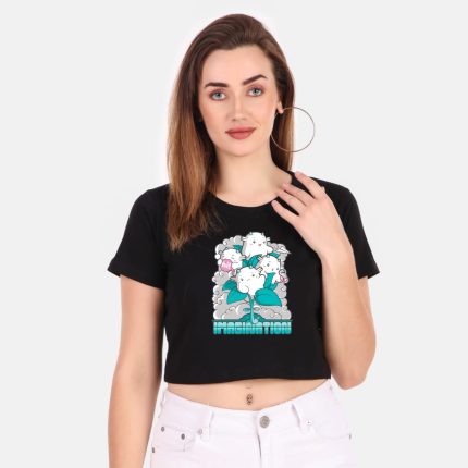 Cotton Printed Crop Top