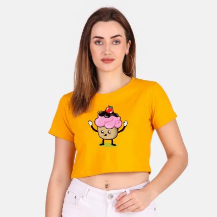 Cotton Printed Crop Top