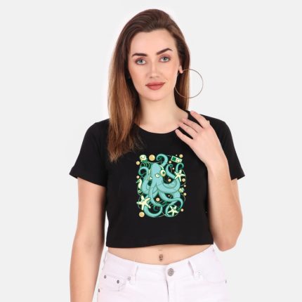 Cotton Printed Crop Top