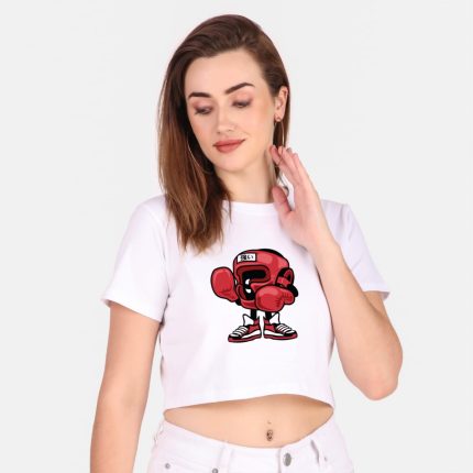 Cotton Printed Crop Top