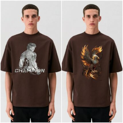 100% Cotton Combo Of 2 Printed Mens Oversized