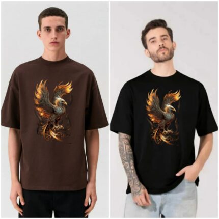 100% Cotton Combo Of 2 Printed Mens Oversized
