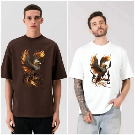 100% Cotton Combo Of 2 Printed Mens Oversized